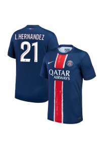 Fotbalové Dres Paris Saint-Germain Lucas Hernandez #21 Domácí Oblečení 2024-25 Krátký Rukáv